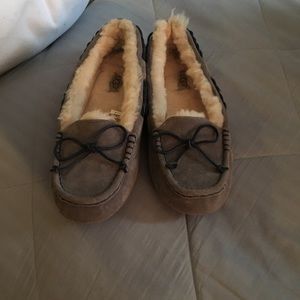 Ugg Moccasin Slippers Grey Women's Size 8